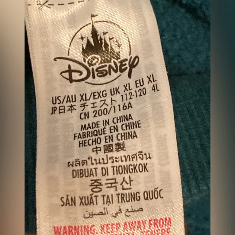 Disney Dark Teal Garment (kids X-Large)